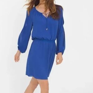 H&M Blue Long Sleeve Dress